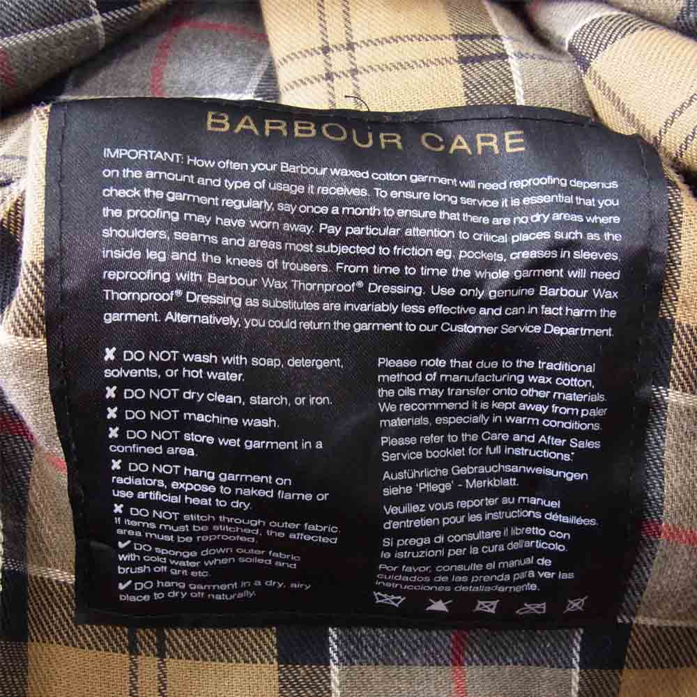 Barbour バブアー 英国製 BEAUFORT ビューフォート オイルド ジャケット  ネイビー系【中古】