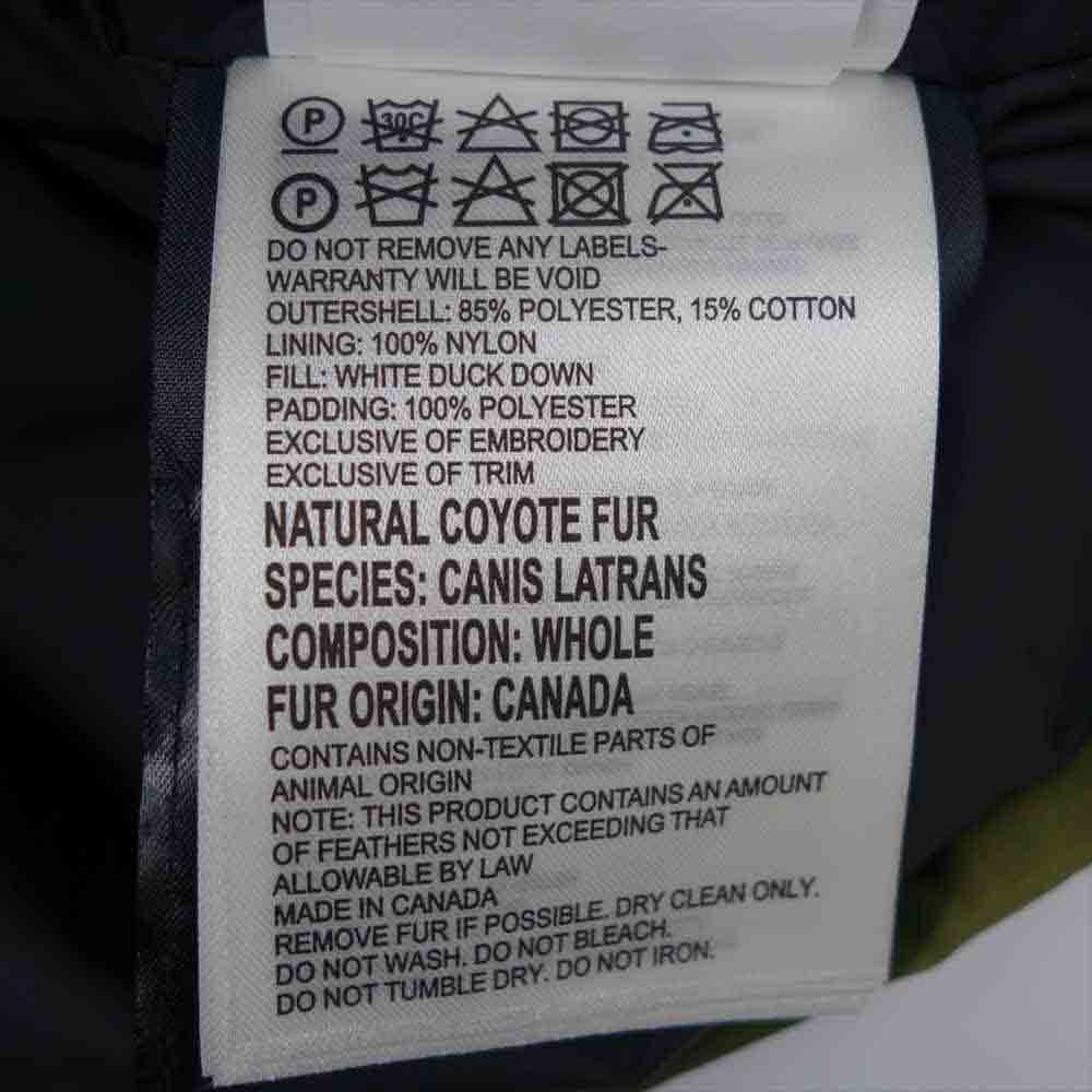 CANADA GOOSE カナダグース 2530LA Montebello Parka モンテベロ パーカー グリーン系 S/P【新古品】【未使用】【中古】