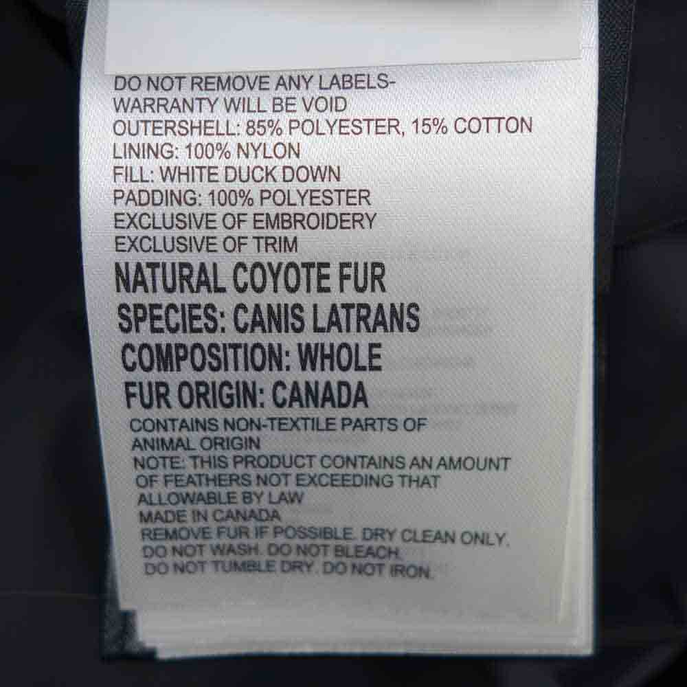 CANADA GOOSE カナダグース 2580M 国内正規品 EMORY PARKA エモリーパーカー  ブラック系 XS/TP【新古品】【未使用】【中古】