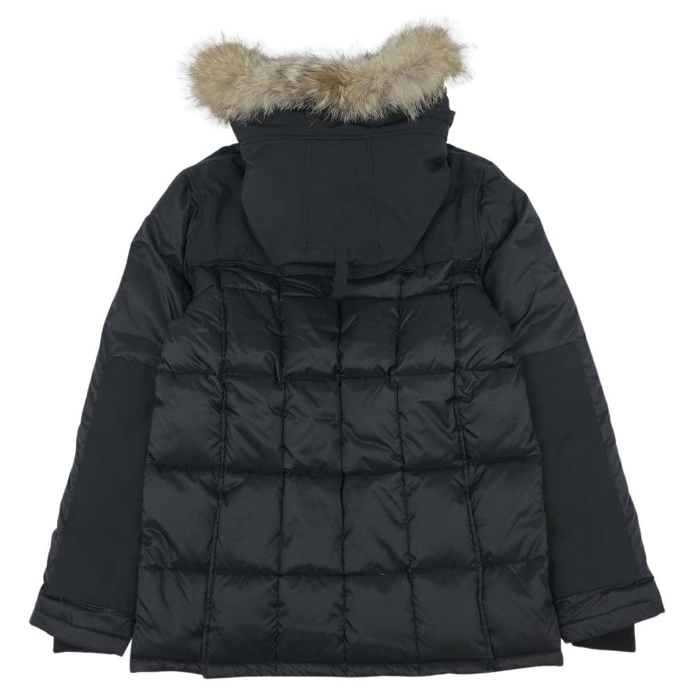 CANADA GOOSE カナダグース 3200MB Black Label Callaghan Parka ブラックレーベル キャラハン ファー付 フーディ ダウン ジャケット ブラック系 L【新古品】【未使用】【中古】