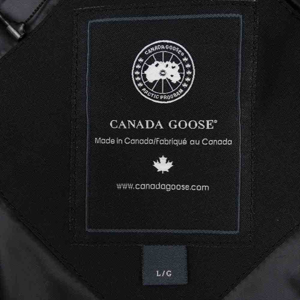 CANADA GOOSE カナダグース 3200MB Black Label Callaghan Parka ブラックレーベル キャラハン ファー付 フーディ ダウン ジャケット ブラック系 L【新古品】【未使用】【中古】