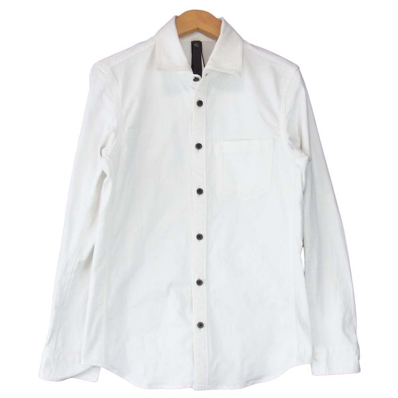 wjk ダブルジェイケイ 4306ds25m DENIM DRESS SHIRT デニム ドレス シャツ ホワイト系 S【中古】