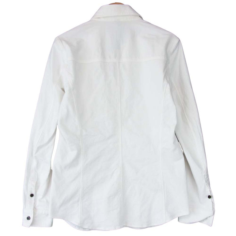 wjk ダブルジェイケイ 4306ds25m DENIM DRESS SHIRT デニム ドレス シャツ ホワイト系 S【中古】