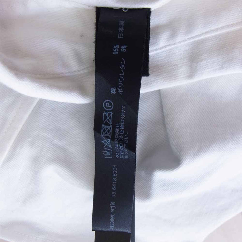 wjk ダブルジェイケイ 4306ds25m DENIM DRESS SHIRT デニム ドレス シャツ ホワイト系 S【中古】
