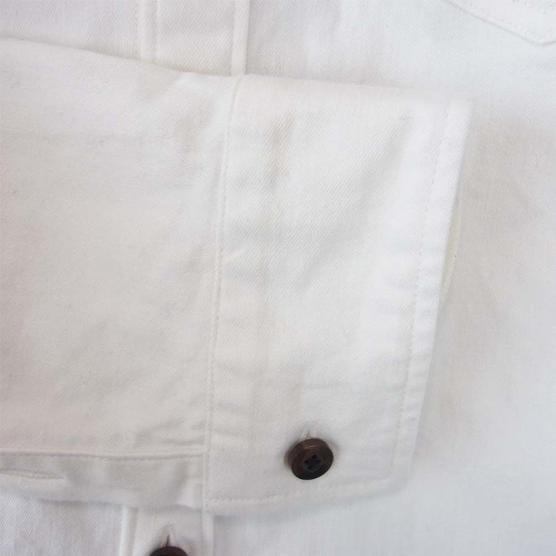 wjk ダブルジェイケイ 4306ds25m DENIM DRESS SHIRT デニム ドレス シャツ ホワイト系 S【中古】