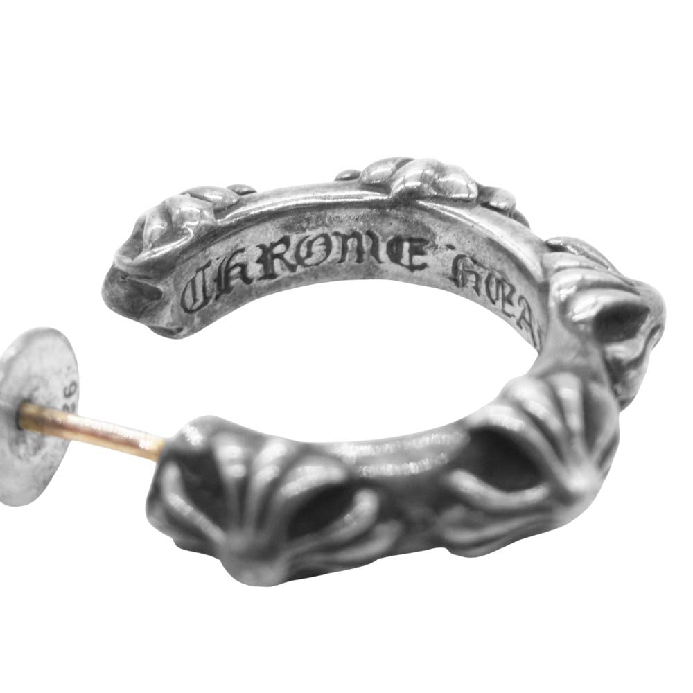 CHROME HEARTS クロムハーツ（原本無） HOOP CROSS SML クロスバンド フープ ピアス シルバー系【中古】