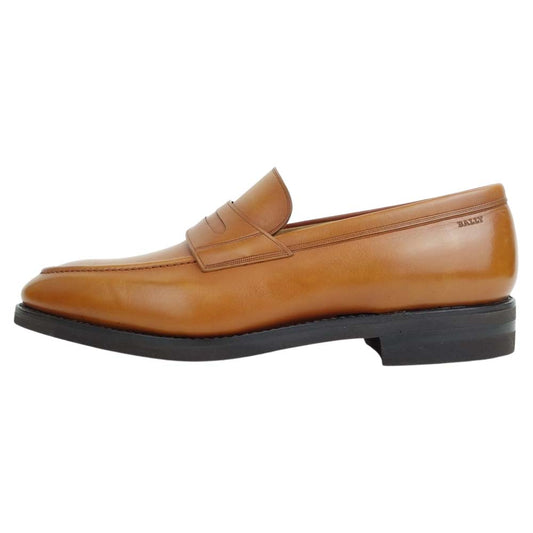 BALLY バリー SCORE-214 SCRIBE スクリーブ ローファー ドレスシューズ ブラウン系 EU6F US7EEE【美品】【中古】
