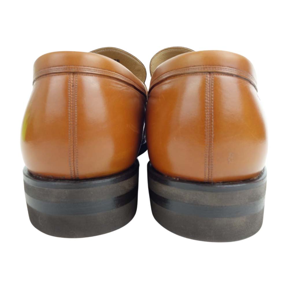 BALLY バリー SCORE-214 SCRIBE スクリーブ ローファー ドレスシューズ ブラウン系 EU6F US7EEE【美品】【中古】