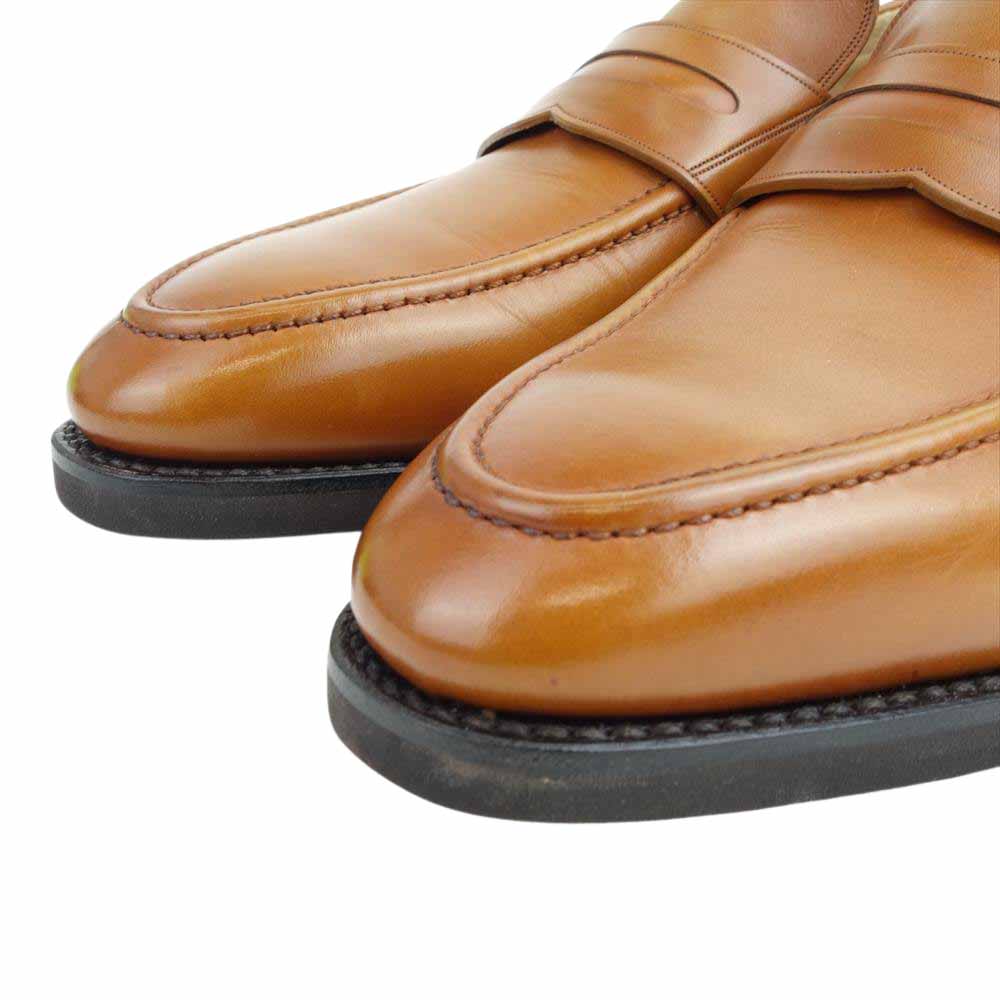 BALLY バリー SCORE-214 SCRIBE スクリーブ ローファー ドレスシューズ ブラウン系 EU6F US7EEE【美品】【中古】