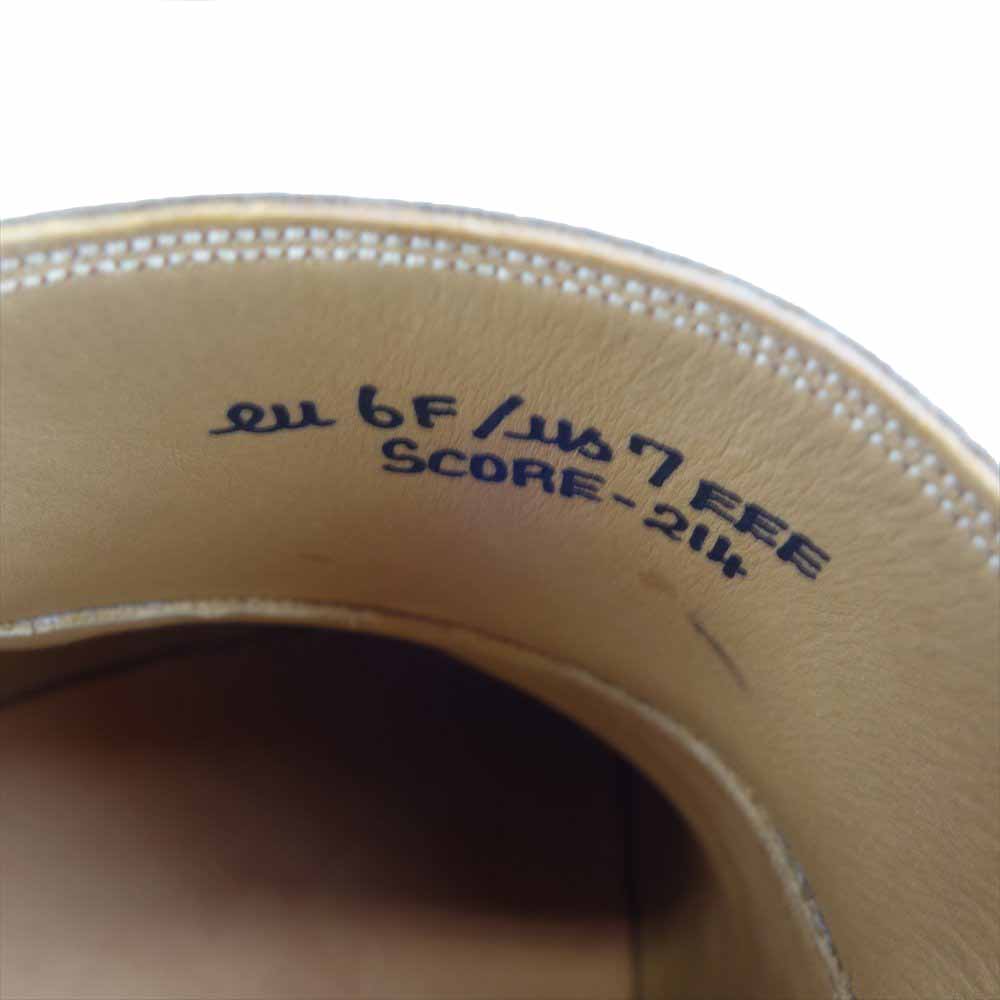 BALLY バリー SCORE-214 SCRIBE スクリーブ ローファー ドレスシューズ ブラウン系 EU6F US7EEE【美品】【中古】