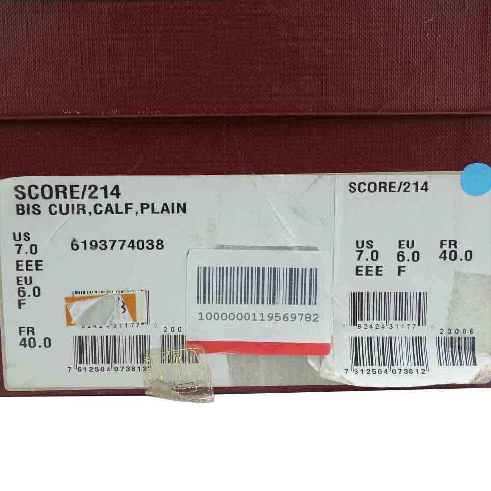 BALLY バリー SCORE-214 SCRIBE スクリーブ ローファー ドレスシューズ ブラウン系 EU6F US7EEE【美品】【中古】