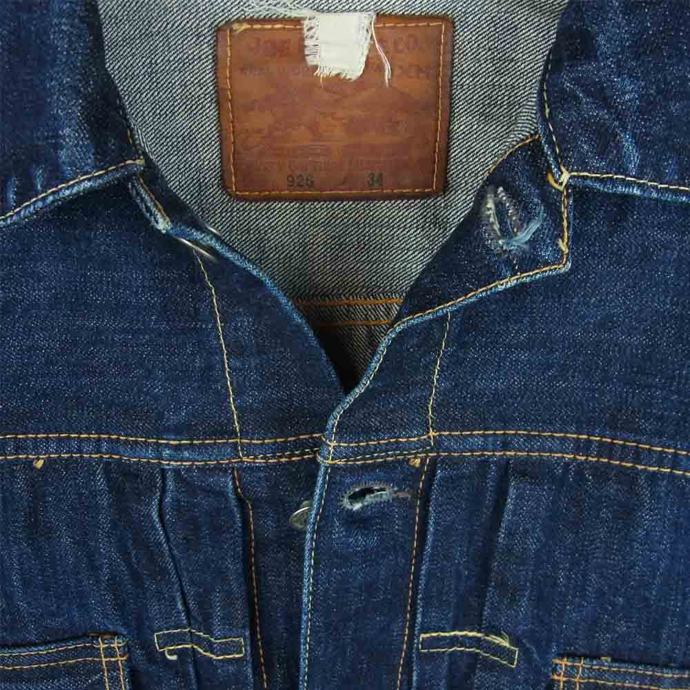 The REAL McCOY'S ザリアルマッコイズ Lot 926 JOE McCOY ジョーマッコイ 2nd Generation Denim Jacket デニム ジャケット インディゴブルー系 34【中古】