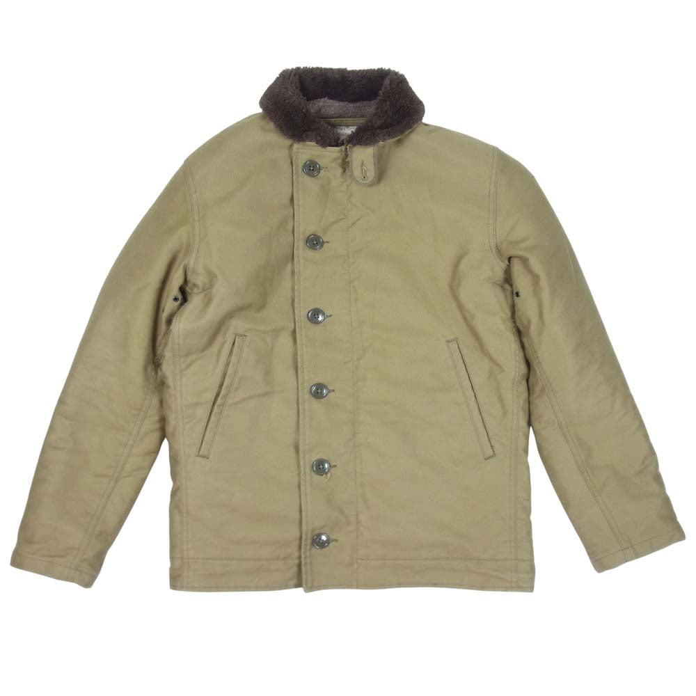 The REAL McCOY'S ザリアルマッコイズ nxsx88197 N-1 DECK JACKET デッキ ジャケット カーキ系 34【中古】