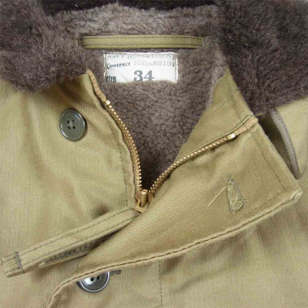 The REAL McCOY'S ザリアルマッコイズ nxsx88197 N-1 DECK JACKET デッキ ジャケット カーキ系 34【中古】