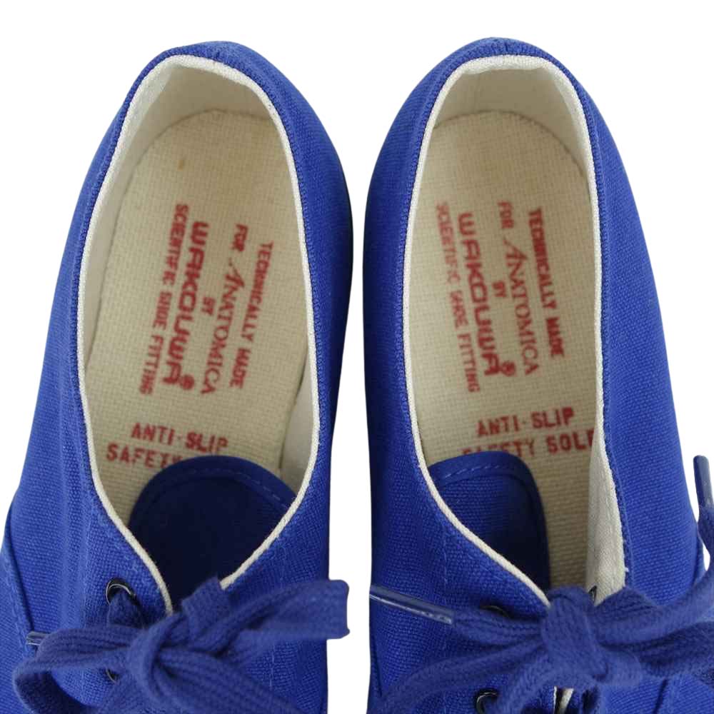ANATOMICA アナトミカ 540-501-0103 WAK DECK SHOES LOW BLACK SOLE ワクワ デッキ シューズ ブルー系 25cm【中古】