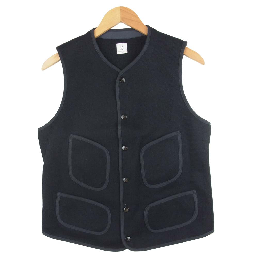 ANATOMICA アナトミカ 530-522-08 BROWNS BEACH VEST FACE ビーチ クロス ベスト ダークネイビー系 40【新古品】【未使用】【中古】