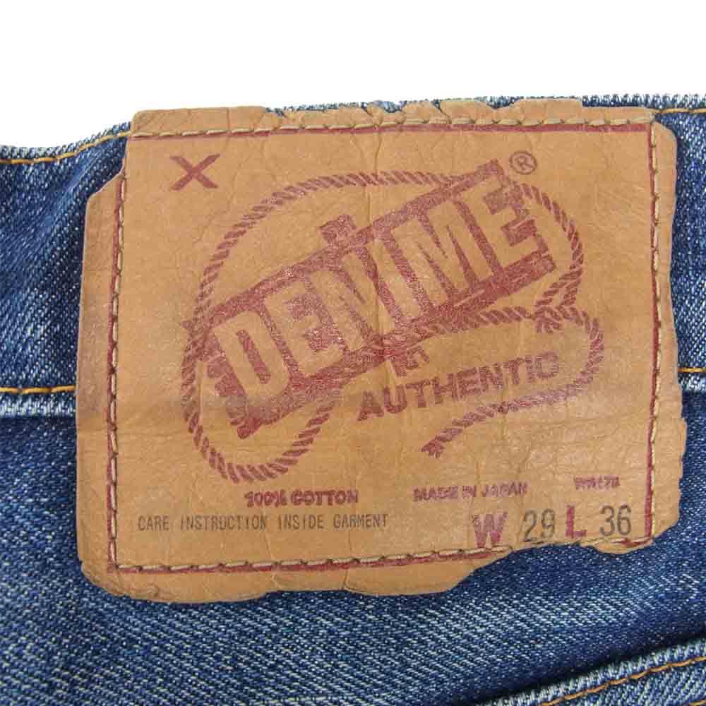 Denime ドゥニーム ジップフライ インディゴブルー系 29【中古】