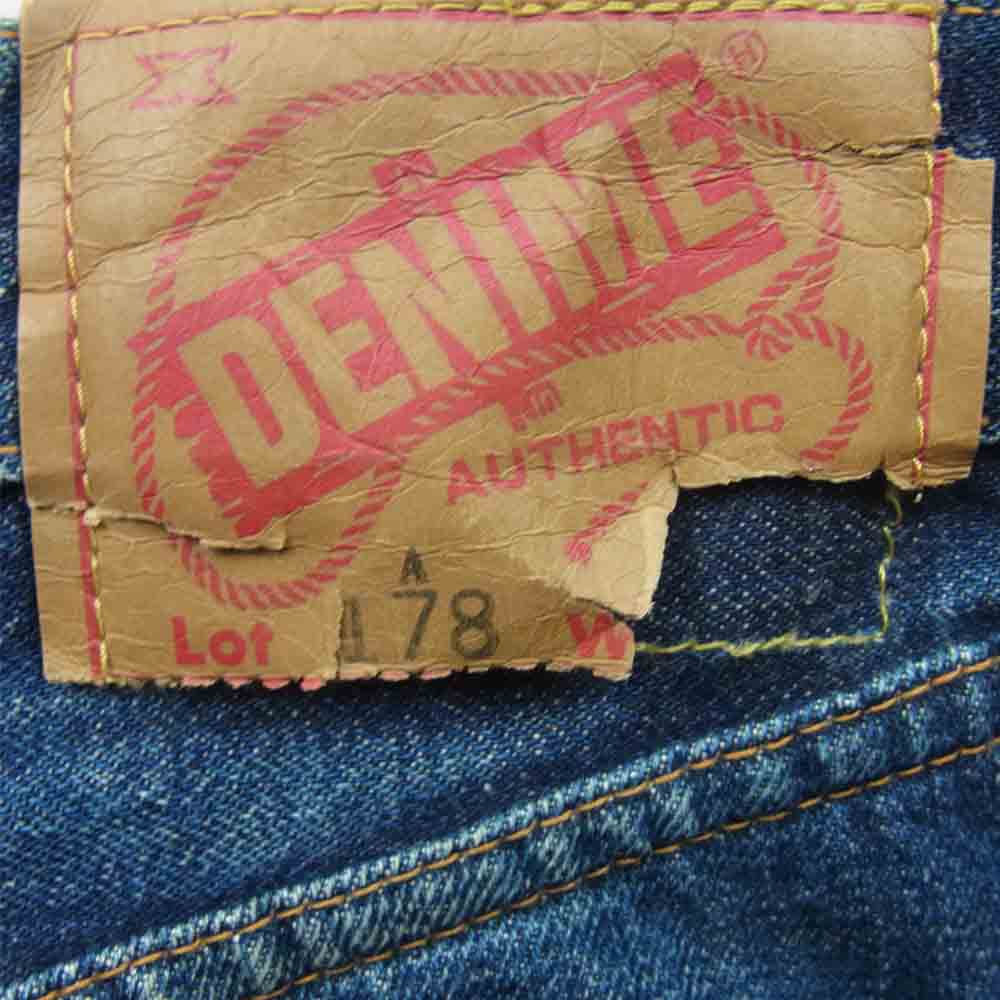Denime ドゥニーム オリゾンティ製 lot 178 ボタンフライ 旧ドゥニーム