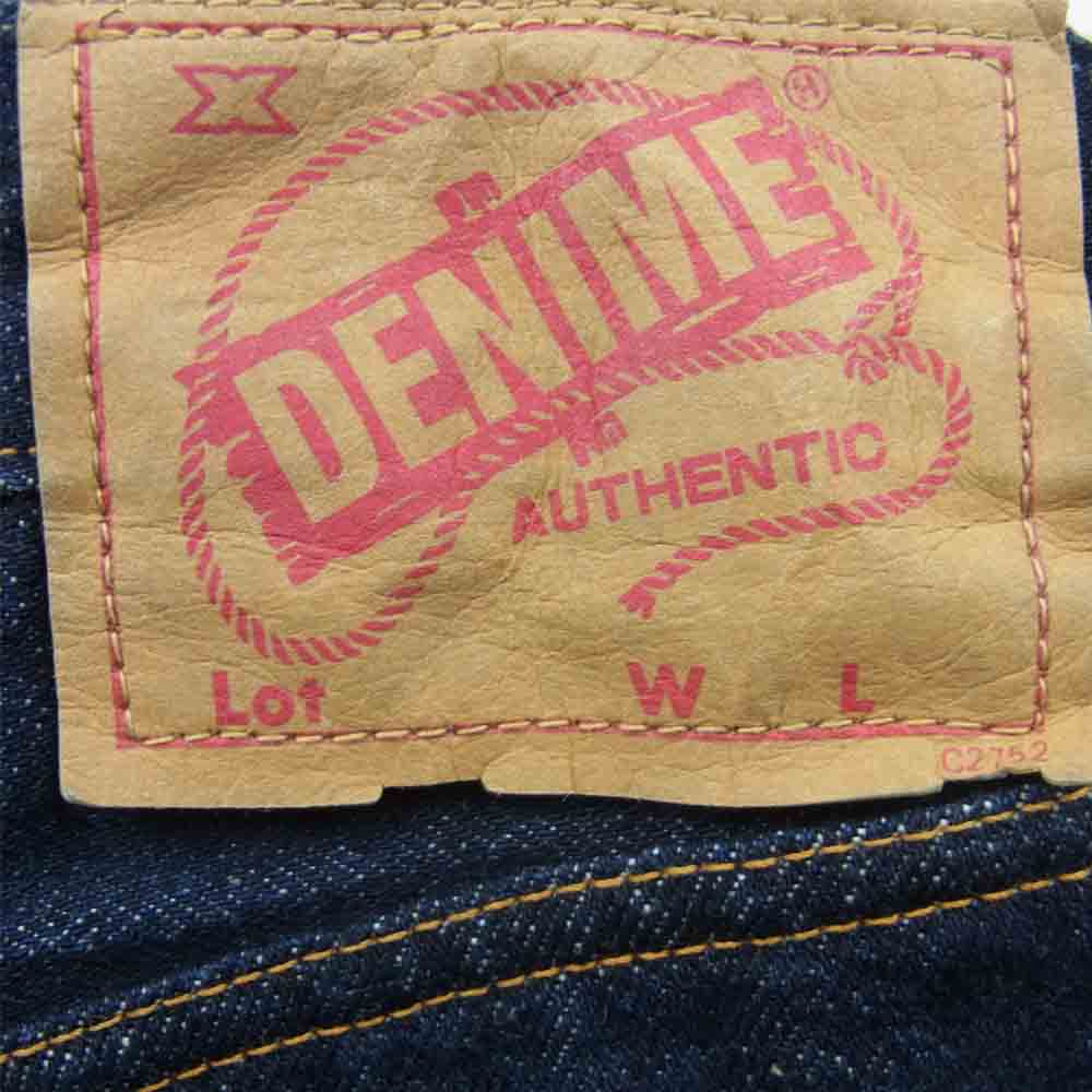 Denime ドゥニーム オリゾンティ製 旧ドゥニーム 濃紺 裏 リベット ループ ズレ デニム パンツ インディゴブルー系 30【中古】