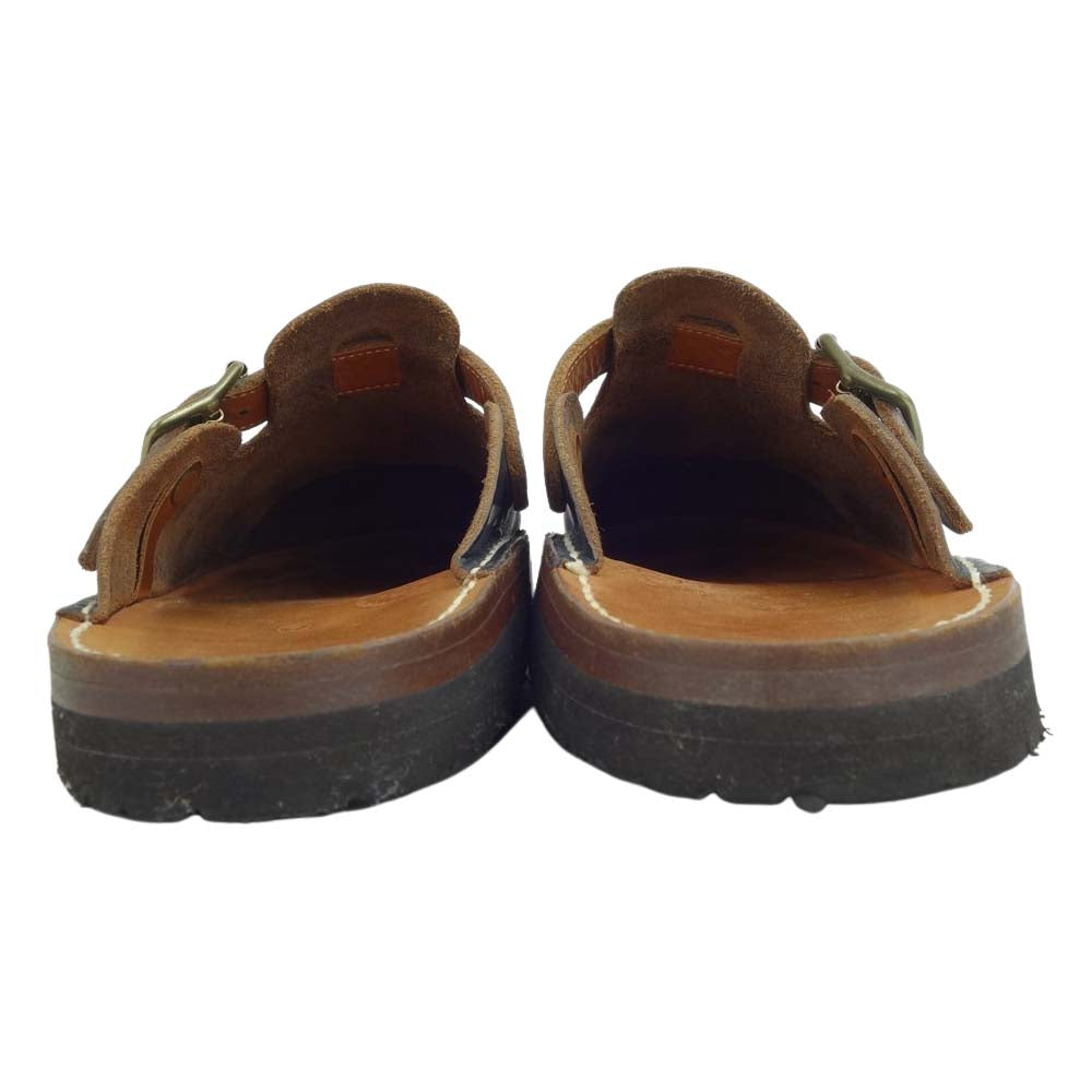 トウキョウサンダル TS-BO9 ENGINEER SLIP ON ローリング ダブトリオ エンジニア スリッポン レザー クロッグ 日本製 ブラック系 7【中古】