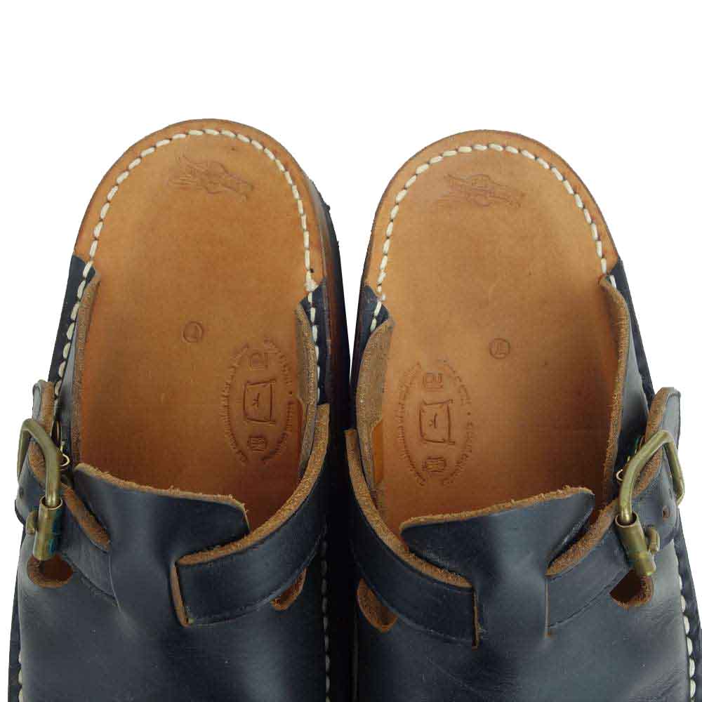 トウキョウサンダル TS-BO9 ENGINEER SLIP ON ローリング ダブトリオ エンジニア スリッポン レザー クロッグ 日本製 ブラック系 7【中古】
