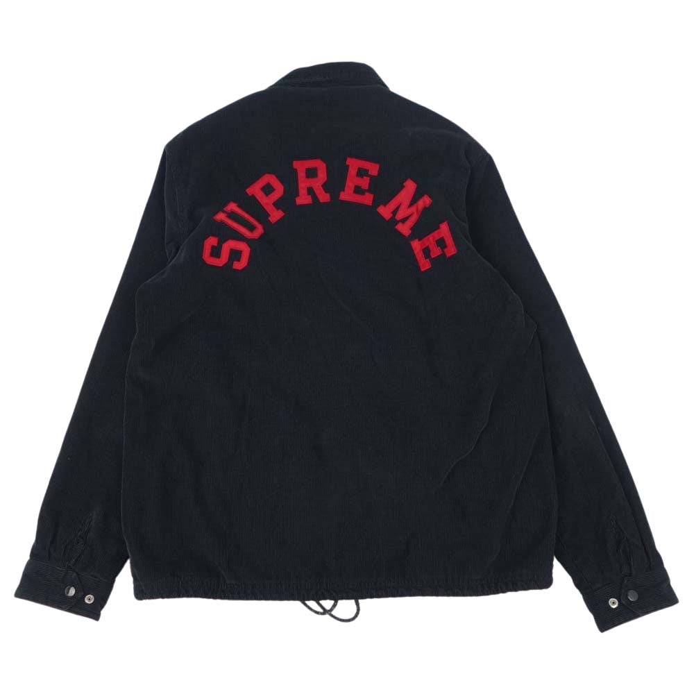 Supreme シュプリーム 11AW Corduroy Coaches Jacket コーデュロイコーチジャケット ブラック系 XL【中古】