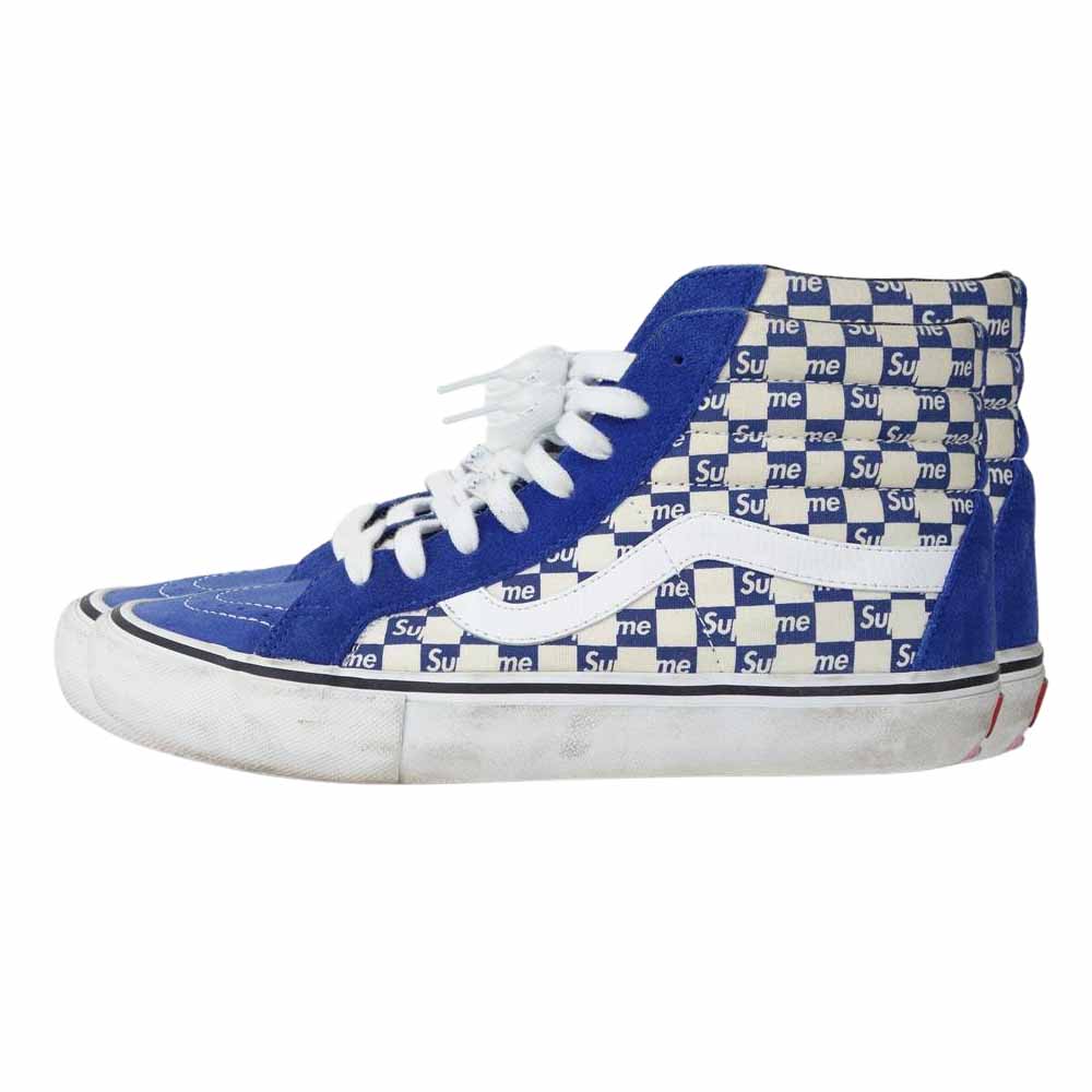 Supreme シュプリーム 16AW 721454 × バンズ VANS Sk8-Hi Reissue Pro リシュー プロ ハイカット スニーカー ブルー系 28.5cm【中古】