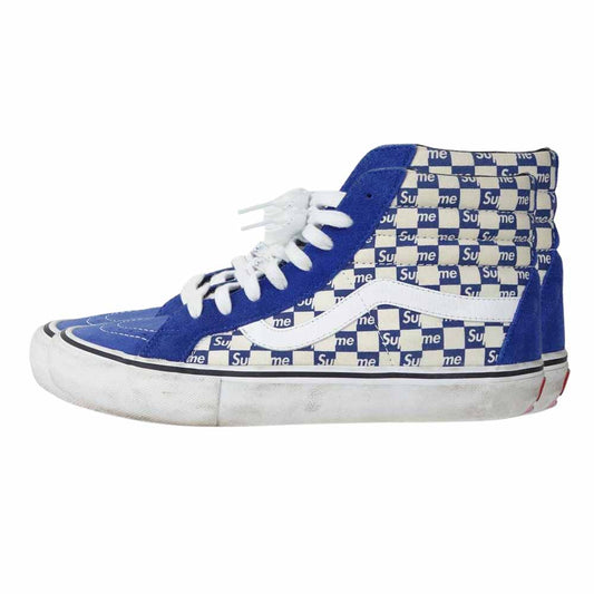Supreme シュプリーム 16AW 721454 × バンズ VANS Sk8-Hi Reissue Pro リシュー プロ ハイカット スニーカー ブルー系 28.5cm【中古】
