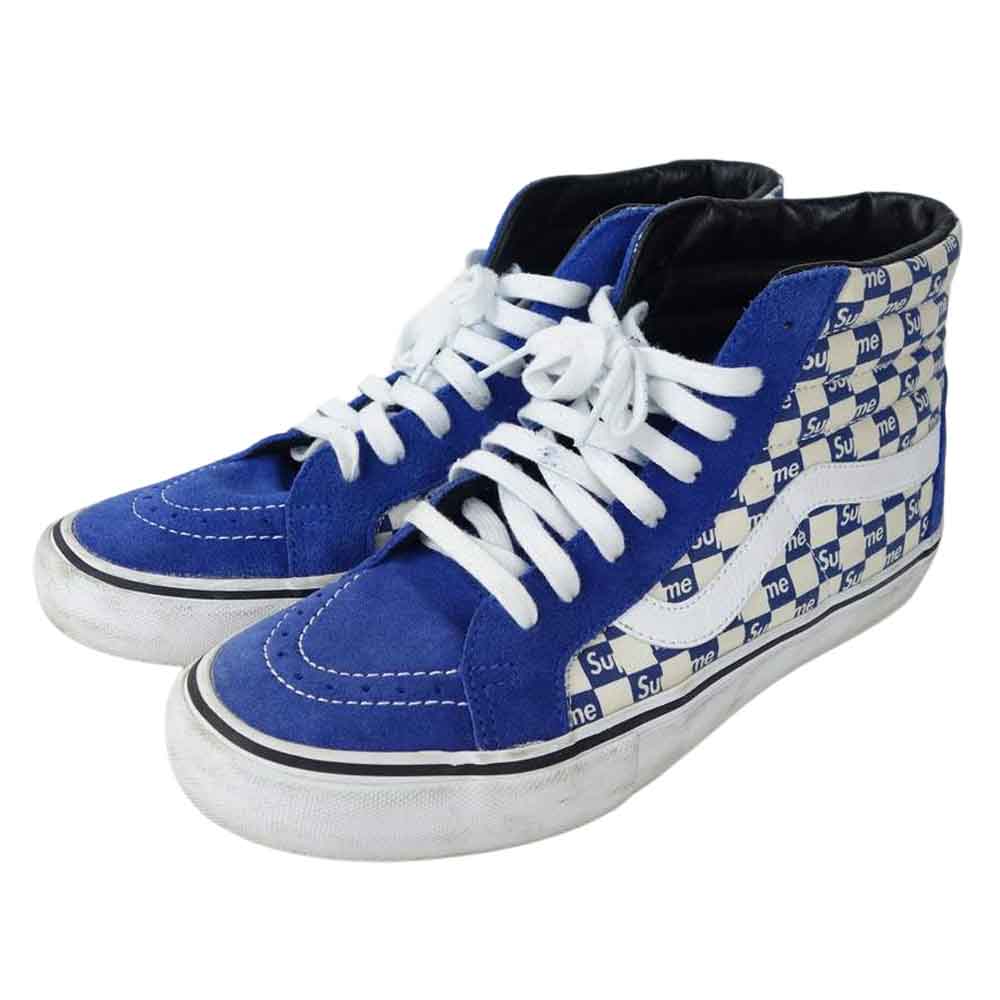Supreme シュプリーム 16AW 721454 × バンズ VANS Sk8-Hi Reissue Pro リシュー プロ ハイカット スニーカー ブルー系 28.5cm【中古】