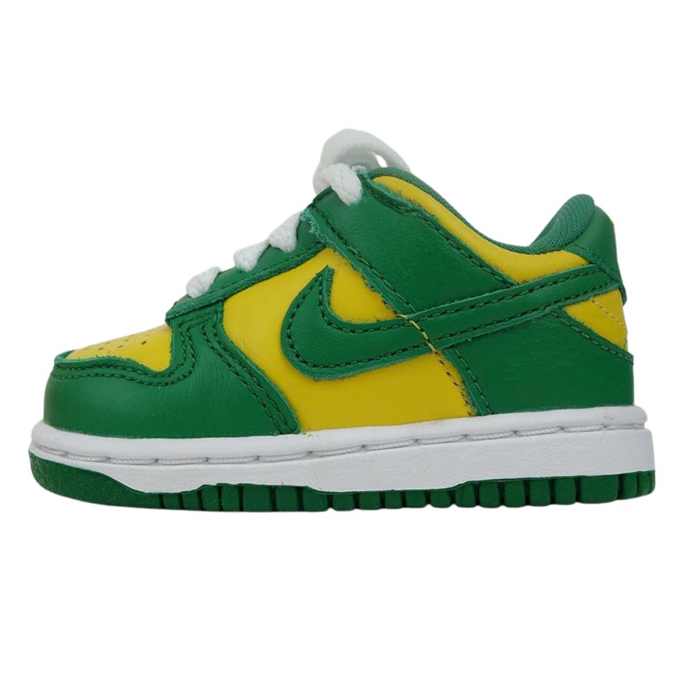 NIKE ナイキ CW7375-700 DUNK LOW SP BRAZIL TD ダンク キッズ シューズ ブラジル 9cm【中古】