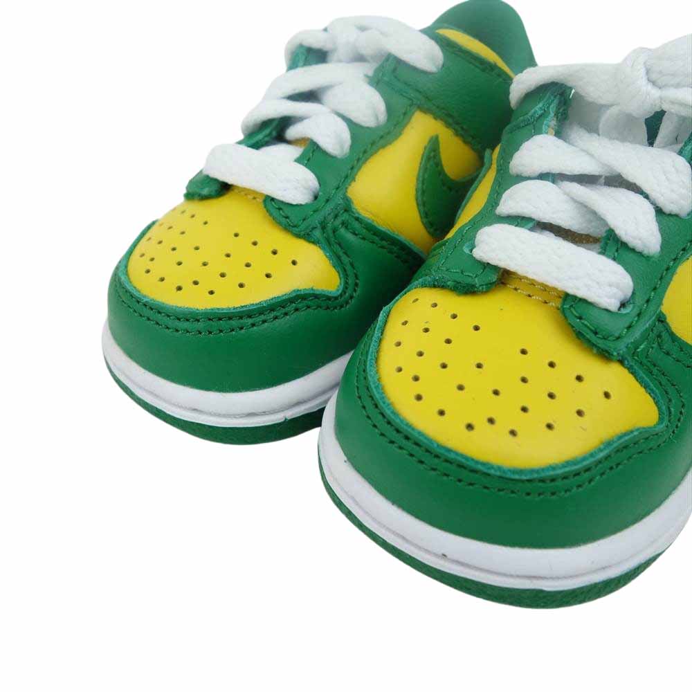 NIKE ナイキ CW7375-700 DUNK LOW SP BRAZIL TD ダンク キッズ シューズ ブラジル 9cm【中古】