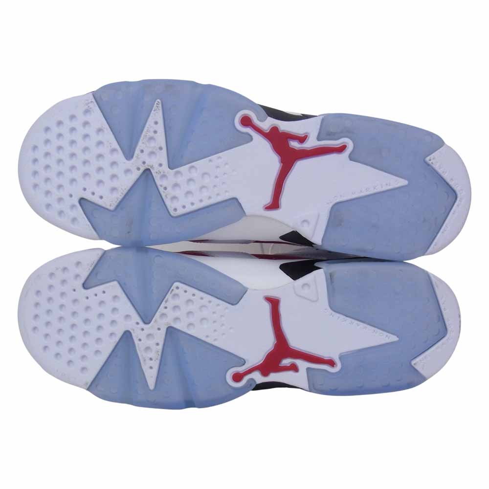 NIKE ナイキ 384665-106 AIR JORDAN 6 RETRO CARMINE エアジョーダン レトロ カーマイン マルチカラー系 24cm【中古】