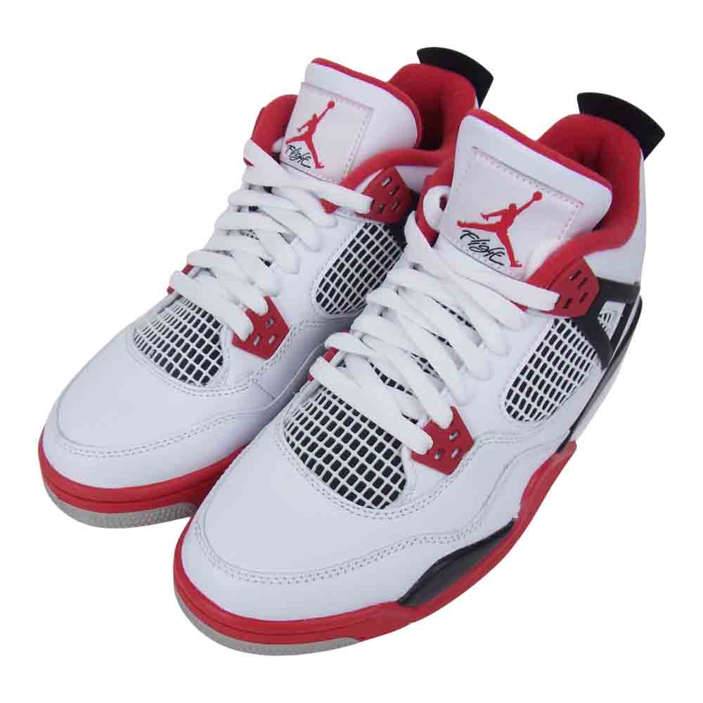 NIKE ナイキ 408452-160 AIR JORDAN 4 RETRO Fire Red エアジョーダン レトロ ファイアレッド マルチカラー系 25cm【中古】