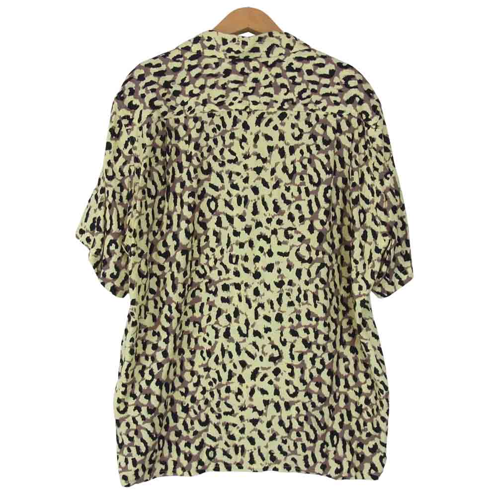 WACKO MARIA ワコマリア 21SS 21SS-WMS-HI04 HAWAIIAN SHIRT レオパード ハワイアンシャツ イエロー系 S【新古品】【未使用】【中古】