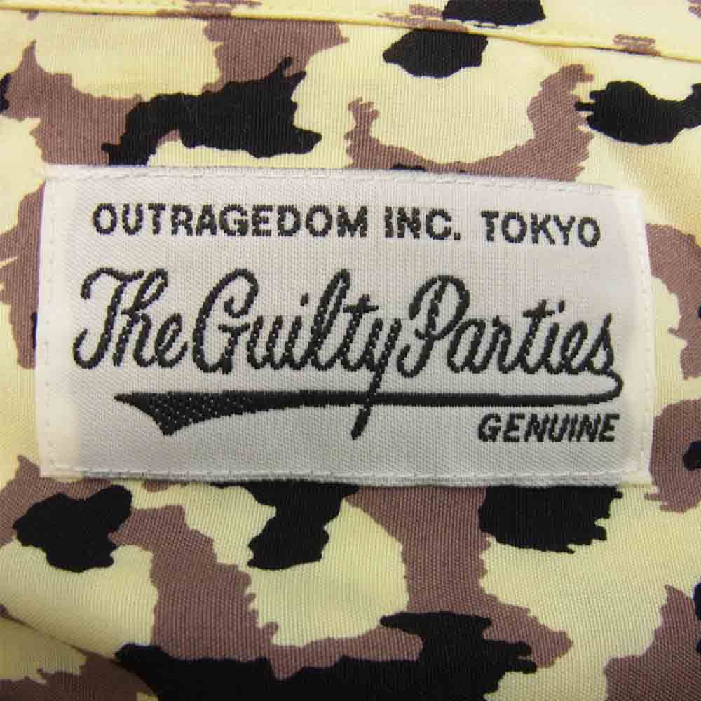 WACKO MARIA ワコマリア 21SS 21SS-WMS-HI04 HAWAIIAN SHIRT レオパード ハワイアンシャツ イエロー系 S【新古品】【未使用】【中古】