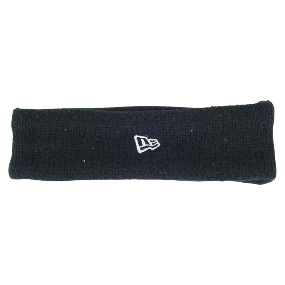 Supreme シュプリーム 18AW × ニューエラ NEW ERA Sequin Arc Logo Headband アーチロゴ ヘッドバンド ブラック系【中古】