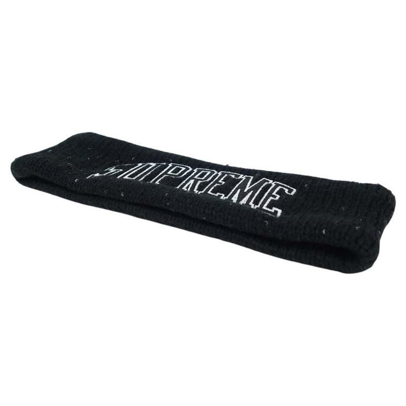 Supreme シュプリーム 18AW × ニューエラ NEW ERA Sequin Arc Logo Headband アーチロゴ ヘッドバンド ブラック系【中古】