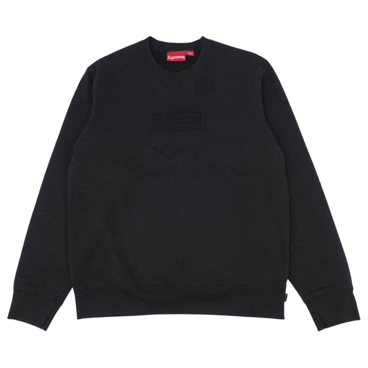 Supreme シュプリーム 20SS Cutout Logo Crewneck カットアウト ロゴ クルーネック スウェット ブラック系 M【中古】