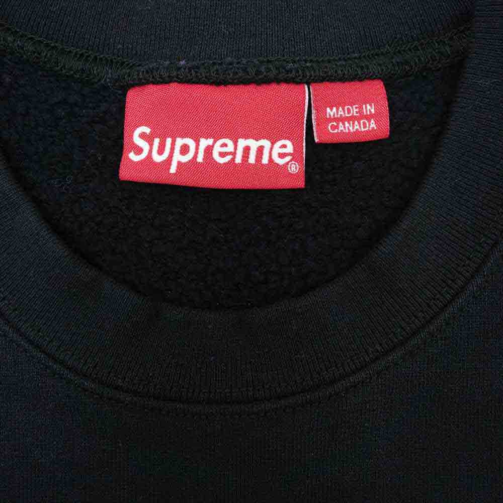 Supreme シュプリーム 20SS Cutout Logo Crewneck カットアウト ロゴ クルーネック スウェット ブラック系 M【中古】