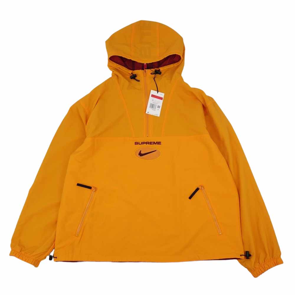 Supreme シュプリーム 20AW CW9695-677 × ナイキ NIKE Jewel Reversible Ripstop Anorak ジュエル リバーシブル リップストップ アノラック パーカー オレンジ系 L【新古品】【未使用】【中古】