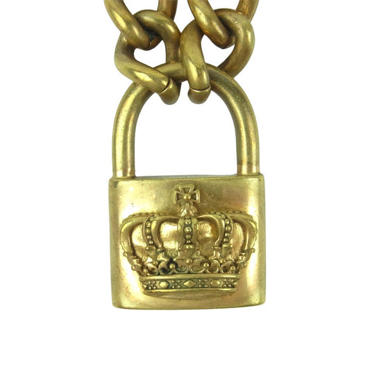 Justin Davis ジャスティンデイビス BNF1008 EVIL ACT エヴィルアクト 清春 南京錠 ブラス ネックレス ゴールド系【中古】