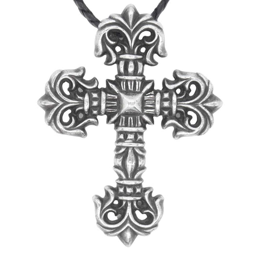 CHROME HEARTS クロムハーツ（原本無） フィリグリー クロス スモール ペンダント シルバー系【中古】