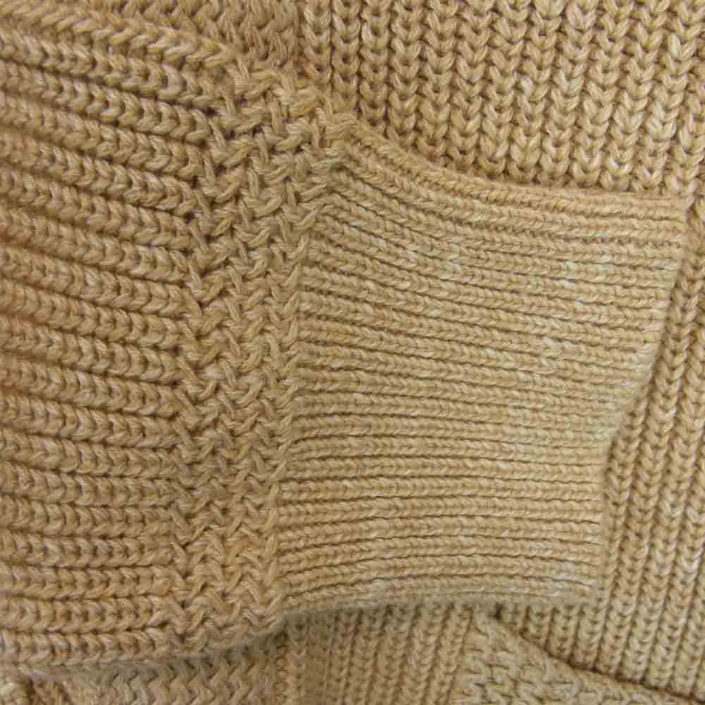 POLO RALPH LAUREN ポロ・ラルフローレン 国内正規品 霜降り コットンニット ショールカラー ベージュ系 S【中古】