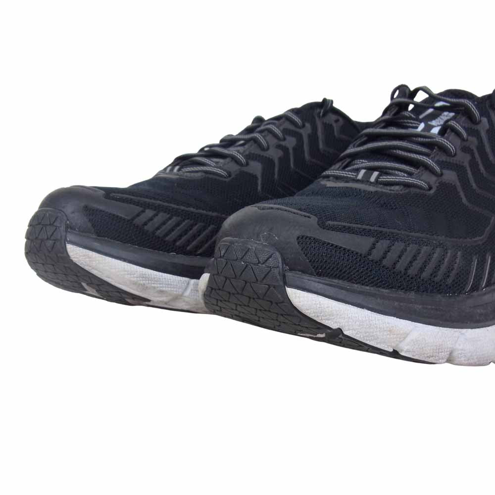 HOKA ONE ONE ホカ オネオネ 1016723-BWHT-08.5 M CLIFTON 4 クリフトン スニーカー ブラック系 26.5cm【中古】