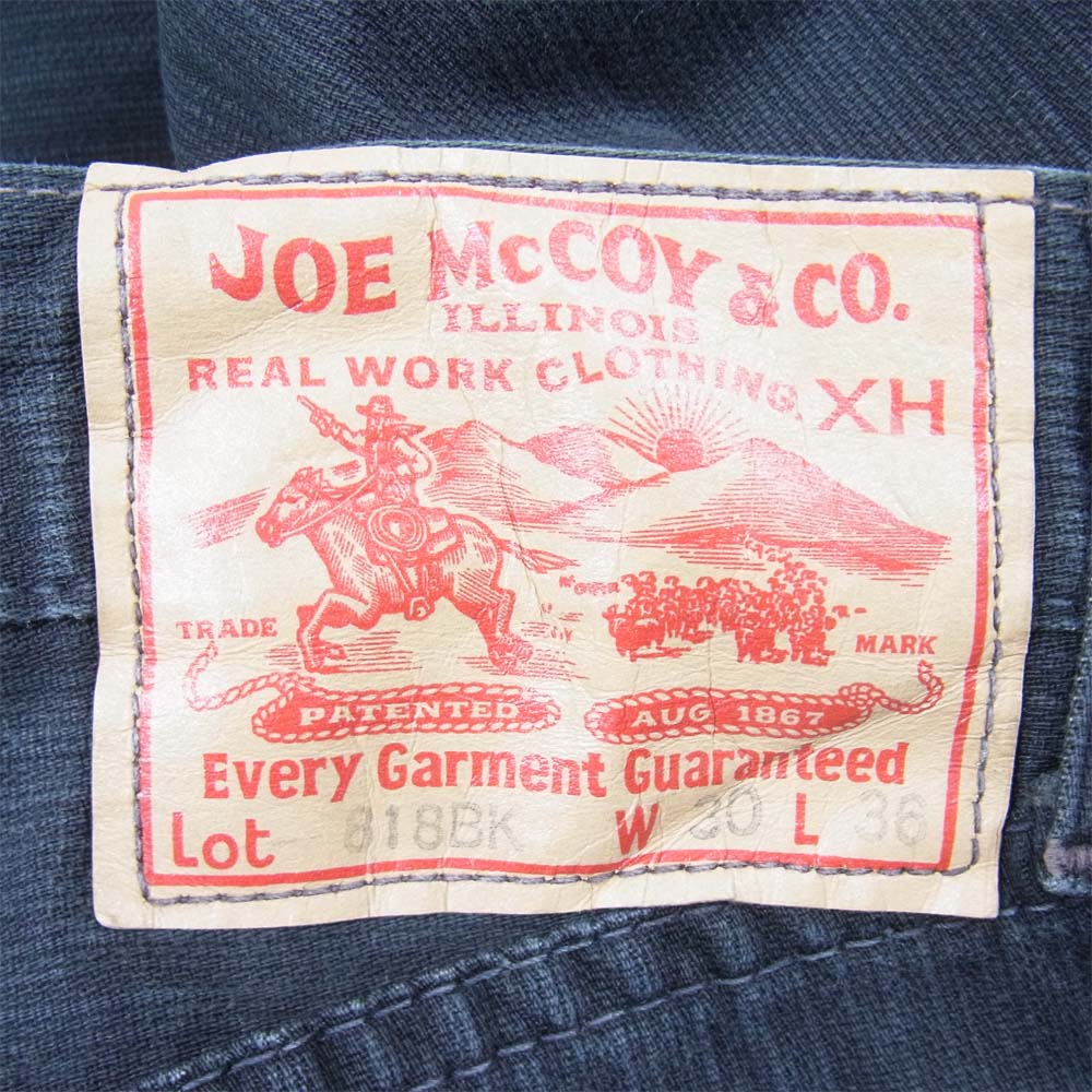 The REAL McCOY'S ザリアルマッコイズ JOE McCOY ジョーマッコイ 818BK ピケ パンツ ブラック系 30【中古】