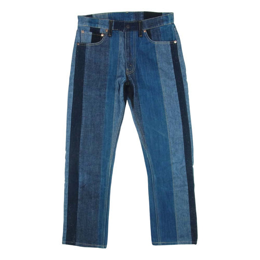 Levi's リーバイス 505 パッチ ワーク デニム パンツ コットン 中国製 インディゴブルー系 W30 L32【中古】