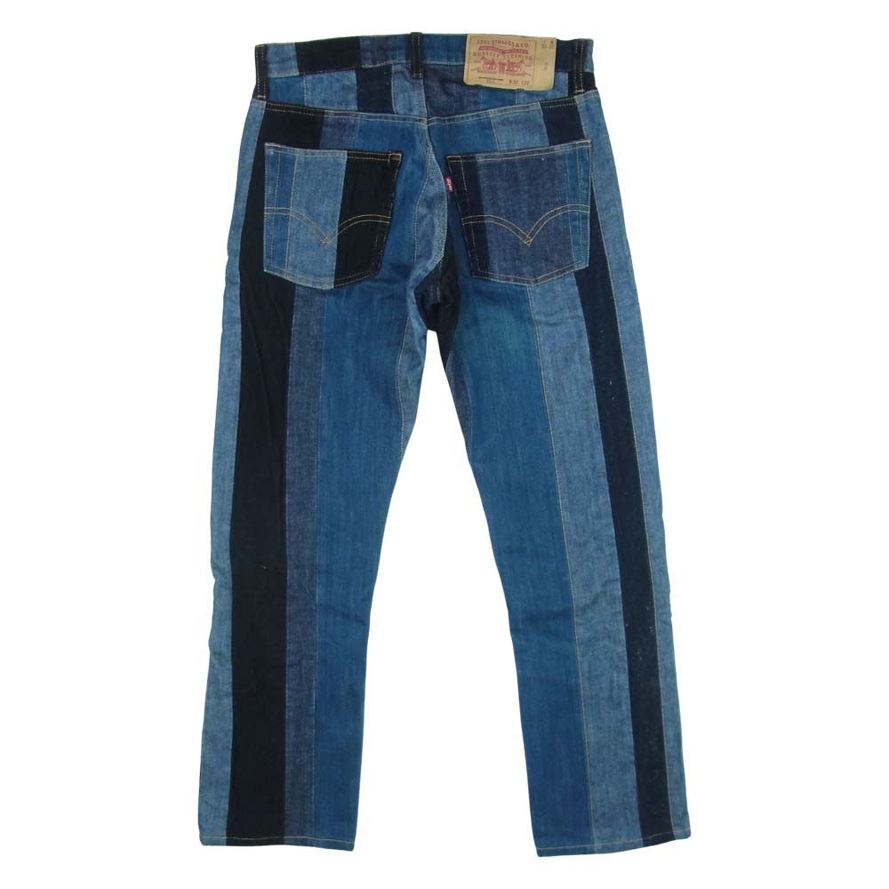 Levi's リーバイス 505 パッチ ワーク デニム パンツ コットン 中国製 インディゴブルー系 W30 L32【中古】