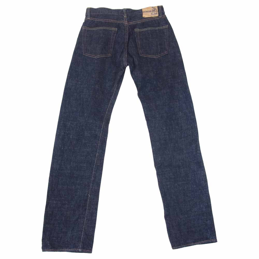 ピュアブルージャパン ボタンフライ セルビッチ 裏リベット インディゴブルー系 30【中古】