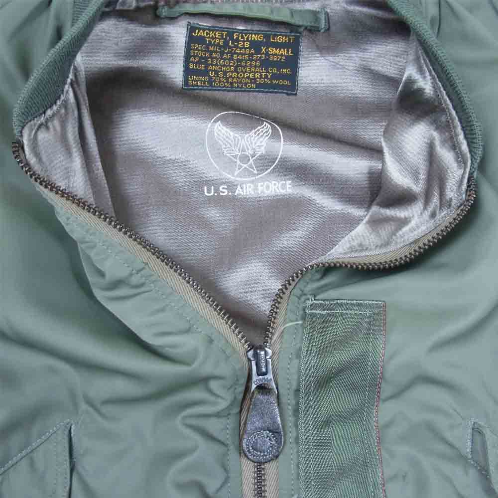 The REAL McCOY'S ザリアルマッコイズ L-2B BLUE ANCHOR OVERALL ブルー アンカー オーバーオール 実名復刻 フライト カーキ系 XS【中古】