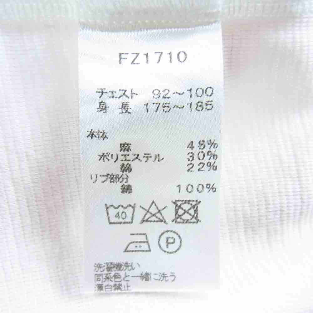 FRED PERRY フレッドペリー FZ1710 EDIFICE 別注 SOLOTEX PIQUE SHIRT 半袖 月桂樹 リネン ポロシャツ ホワイト系 M【中古】